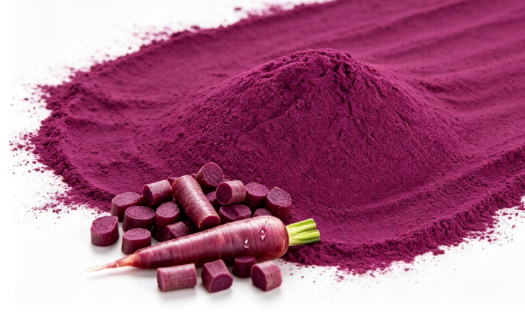 Purple Carrot Juice Powder close‑up texture detail